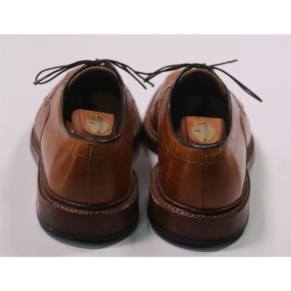 Allen Edmonds Hillcrest Honey Brown Bicycle Toe Oxford Dress Shoes US 8.5 D - Picture 6 of 12